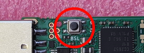 The BSL pushbutton on a zzh Stick